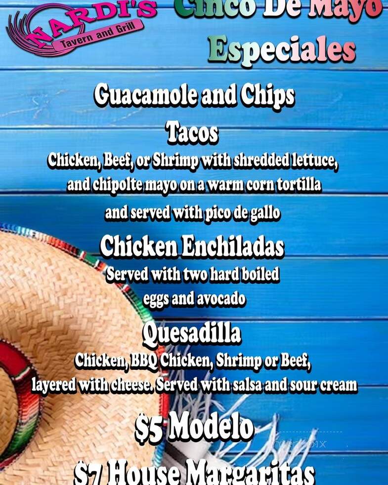 Nardi's Tavern - Long Beach Township, NJ menu_pic