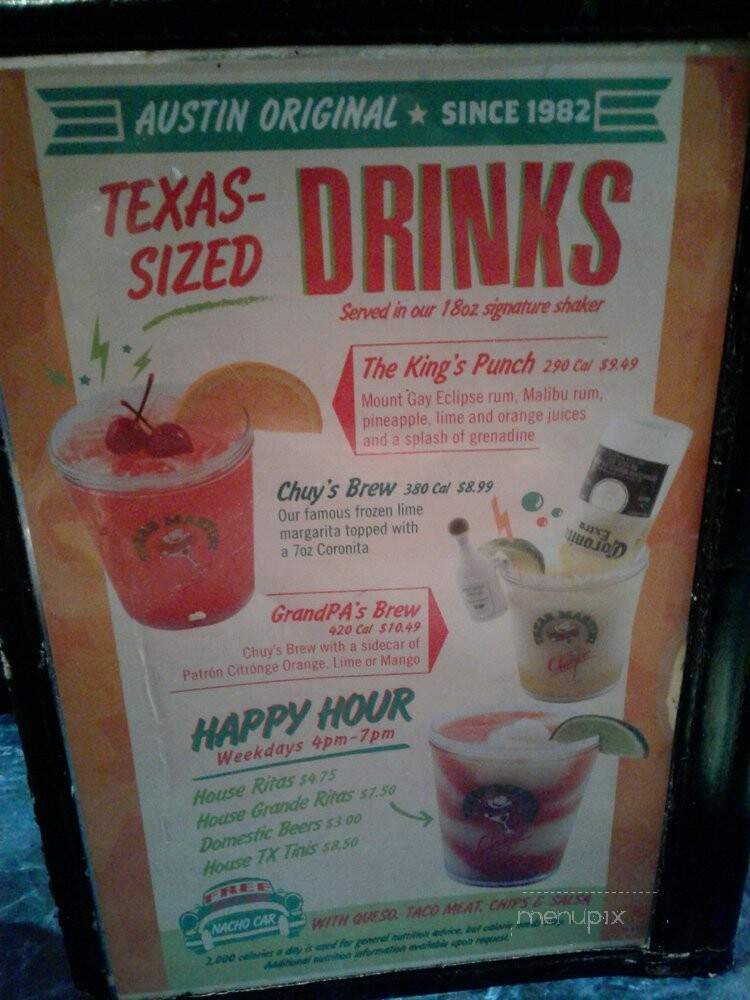Chuy's - Selma, TX menu_pic