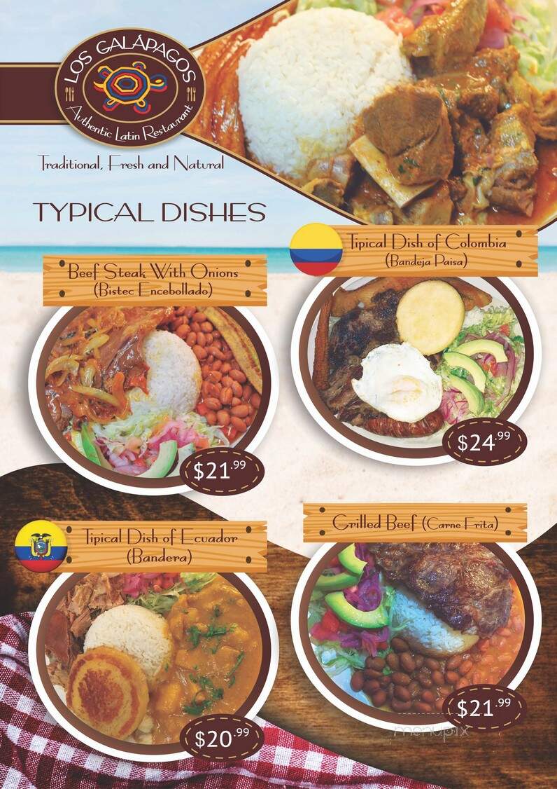 Los Galapagos - Columbus, OH menu_pic