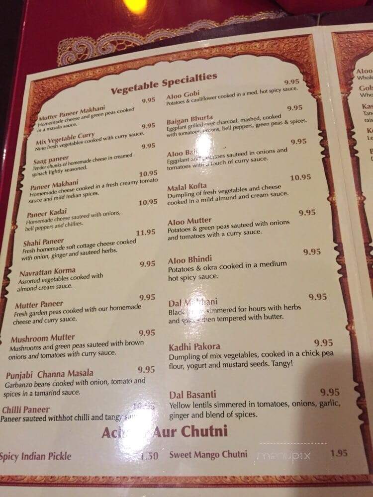 Mumtaz - Richardson, TX menu_pic