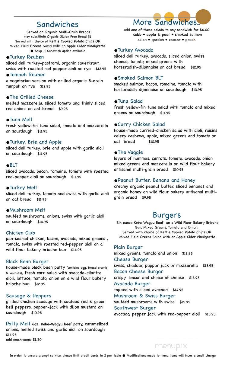 Toad Hollow Cafe - Covington, LA menu_pic