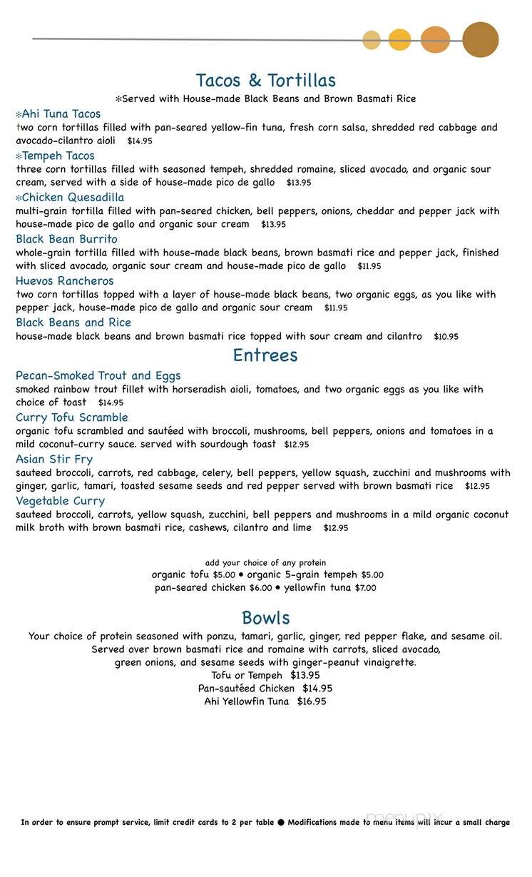 Toad Hollow Cafe - Covington, LA menu_pic