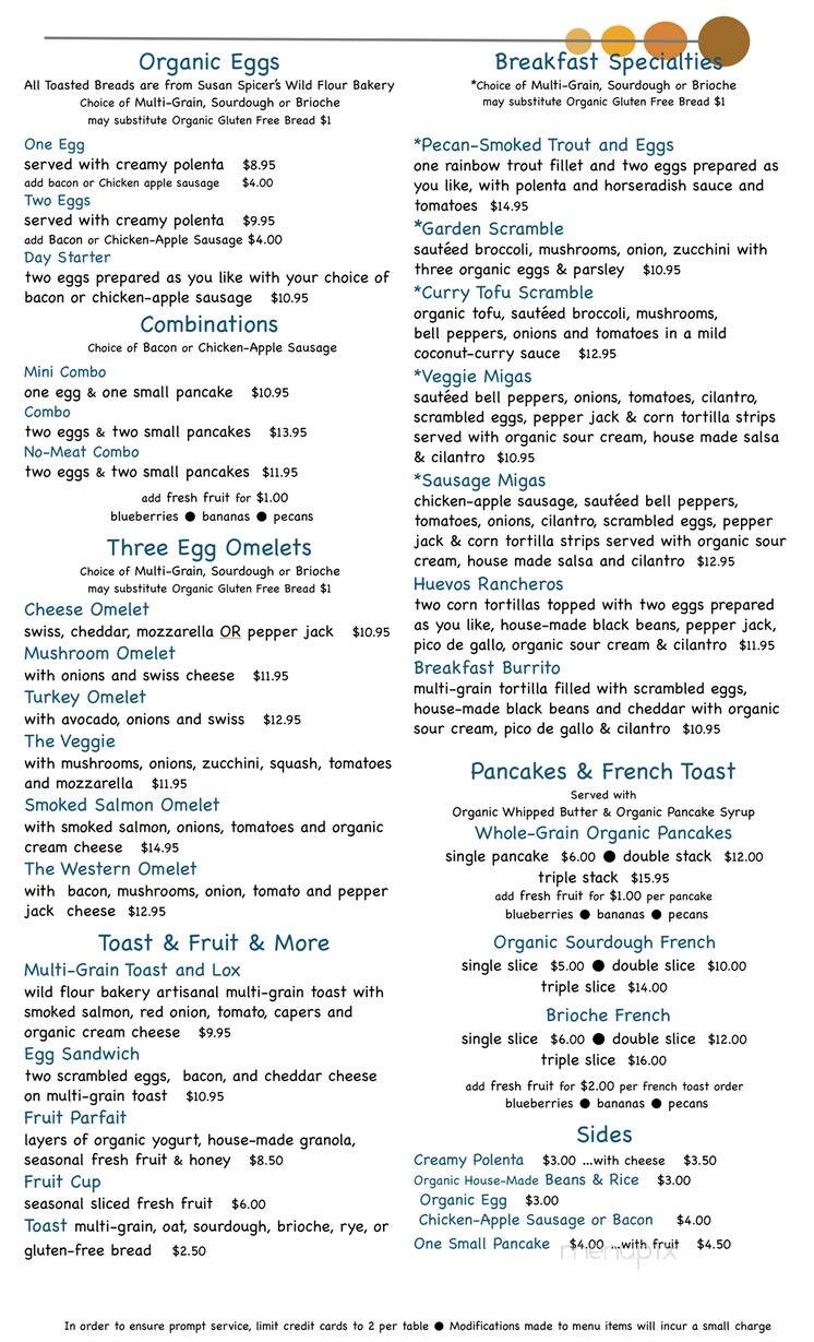 Toad Hollow Cafe - Covington, LA menu_pic