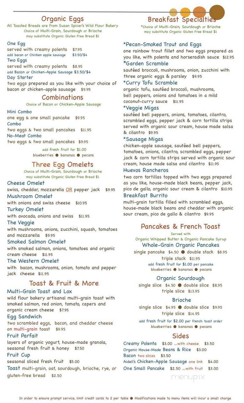 Toad Hollow Cafe - Covington, LA menu_pic