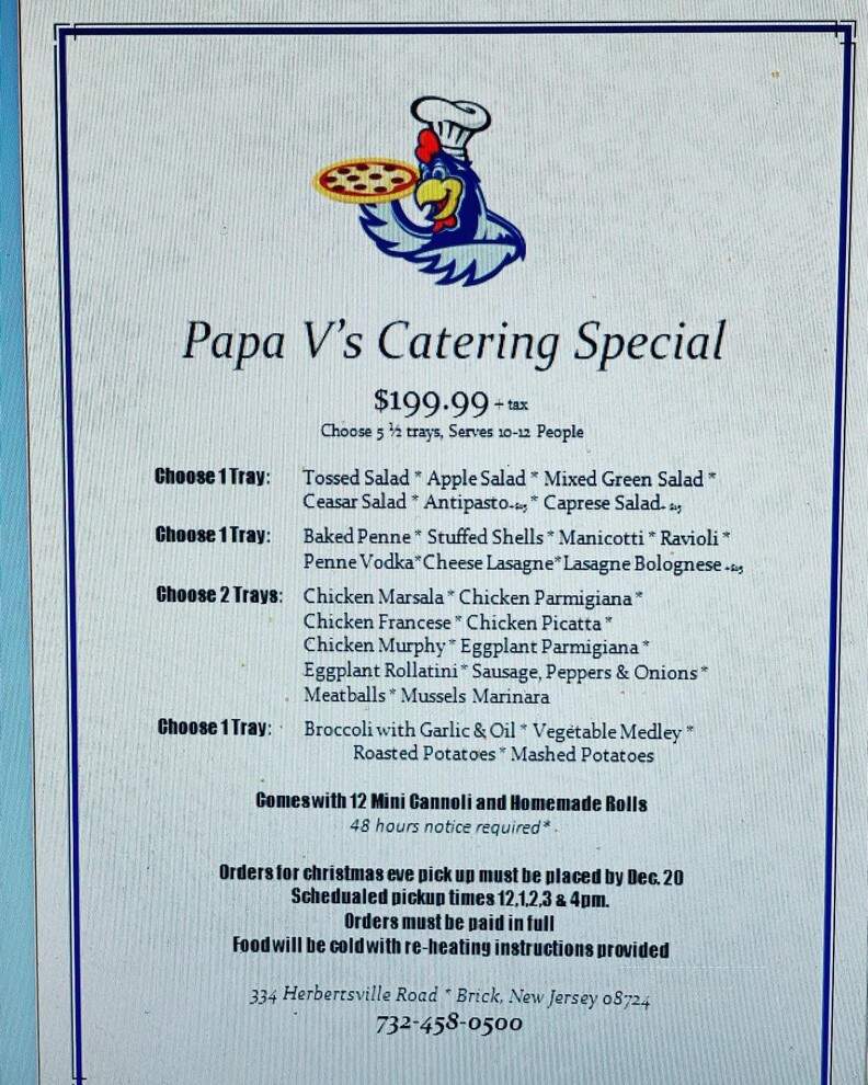 Papa V's Chicken, Pizza and Ribs - Brick, NJ