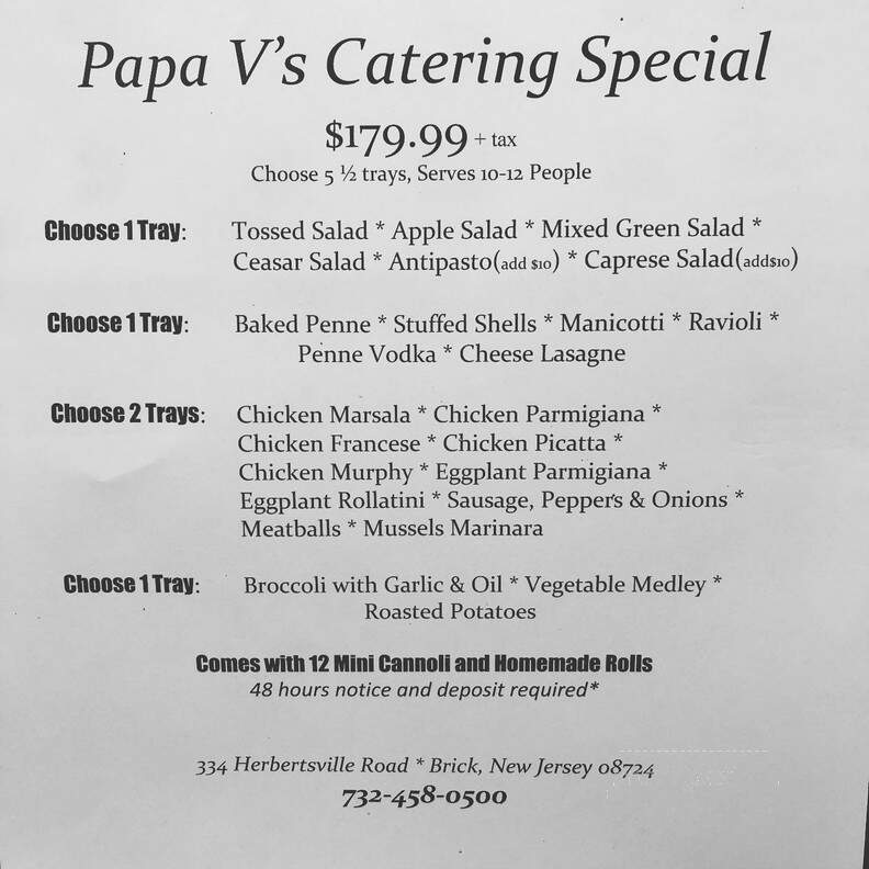 Papa V's Chicken, Pizza and Ribs - Brick, NJ