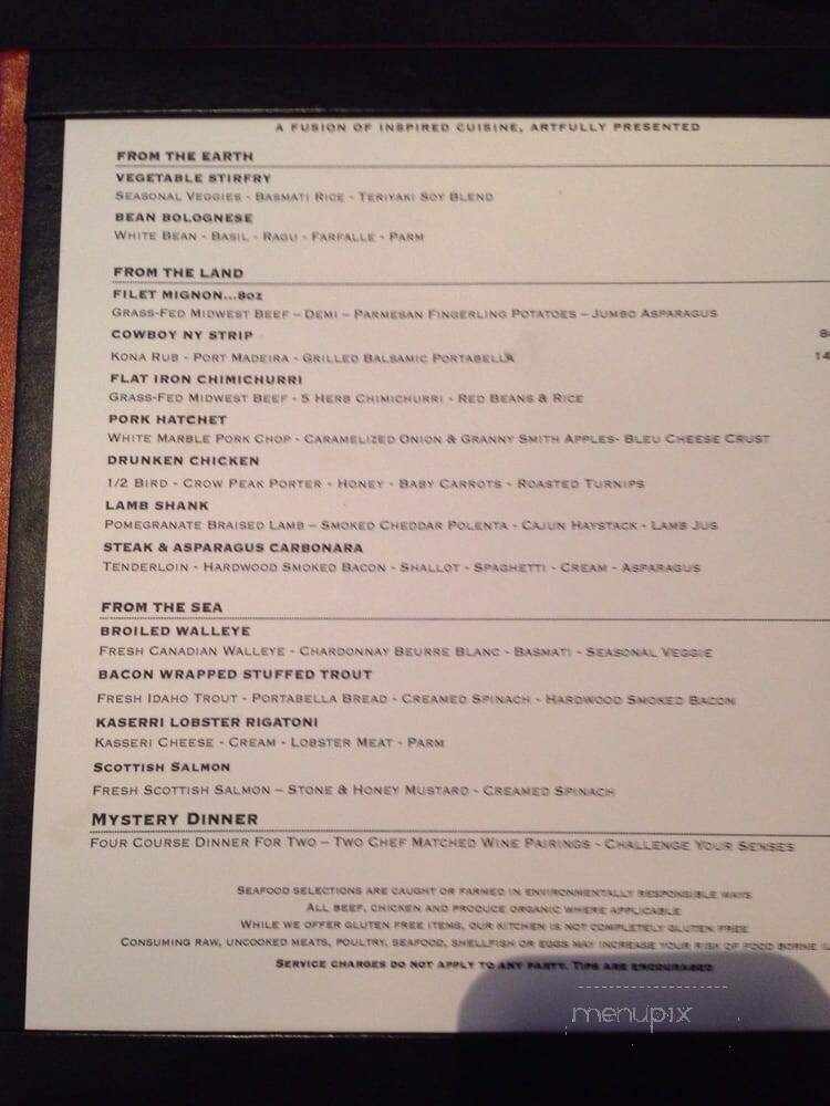 Enigma Restaurant - Rapid City, SD menu_pic
