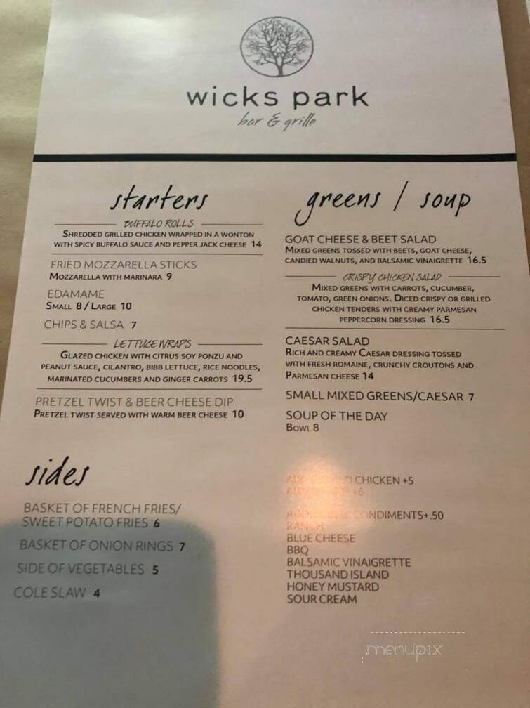 Wicks Park Bar & Grille - Saugatuck, MI