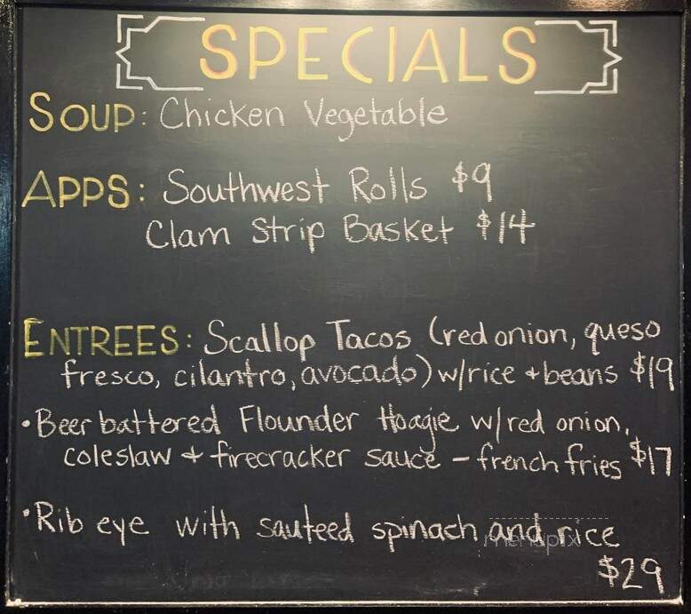 Charlie O's Hometown Bar and Grill - Red Hook, NY menu_pic