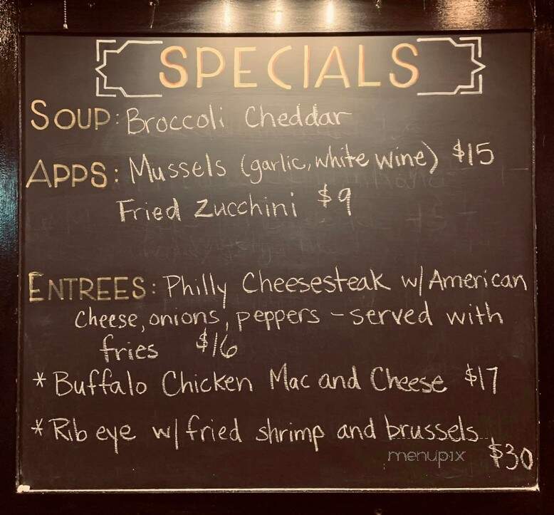 Charlie O's Hometown Bar and Grill - Red Hook, NY menu_pic