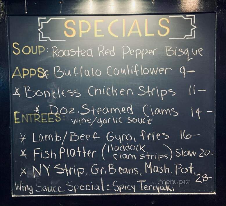 Charlie O's Hometown Bar and Grill - Red Hook, NY menu_pic