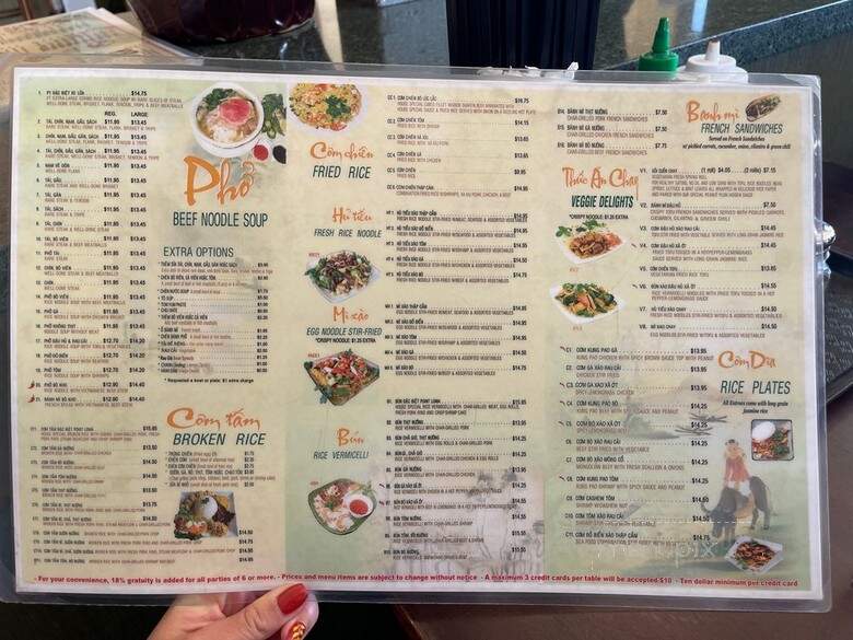 Pho Point Loma & Grill Restaurant - San Diego, CA menu_pic