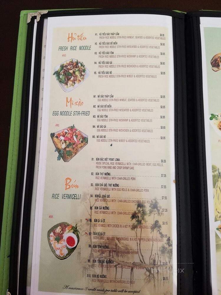 Pho Point Loma & Grill Restaurant - San Diego, CA menu_pic