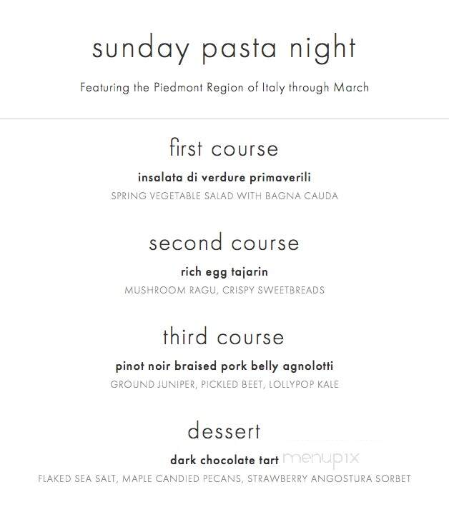 Spoonbar - Healdsburg, CA menu_pic