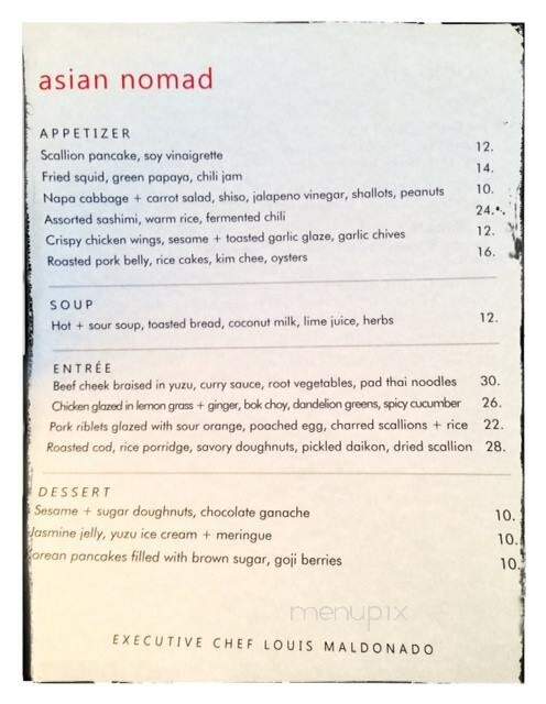 Spoonbar - Healdsburg, CA menu_pic