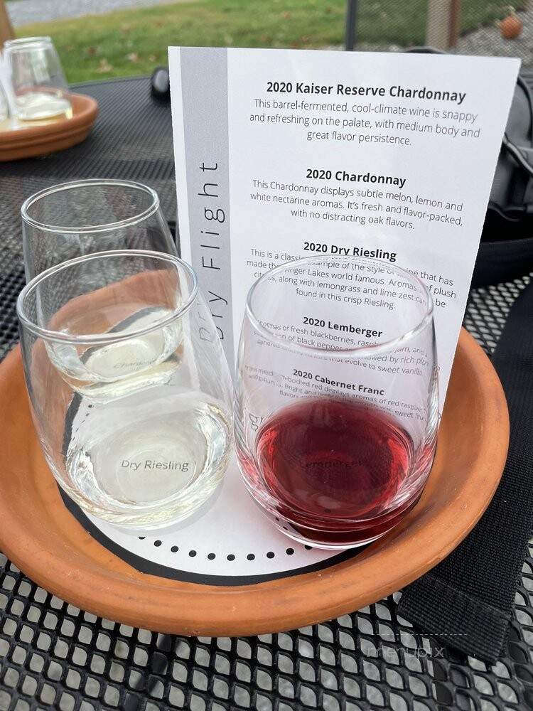 Cafe at Fox Run Vineyards - Penn Yan, NY menu_pic