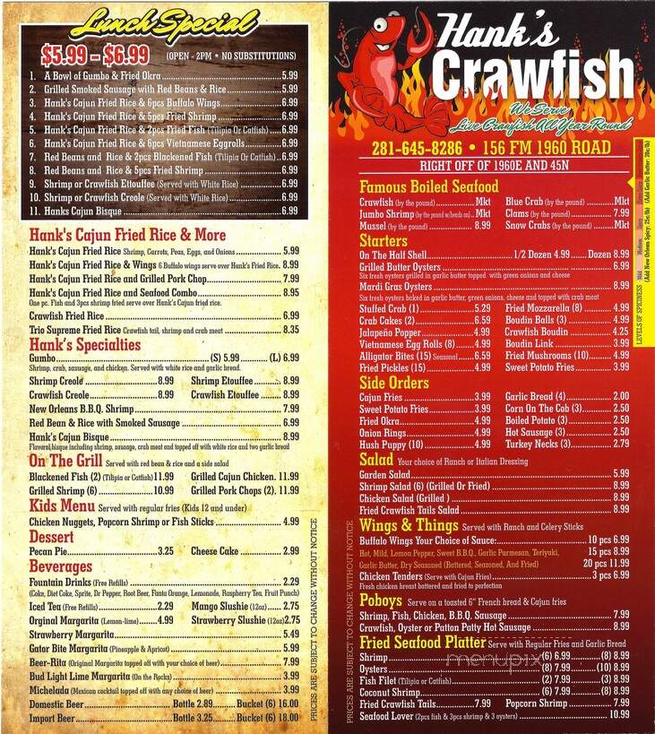 Hank's Crawfish - Houston, TX