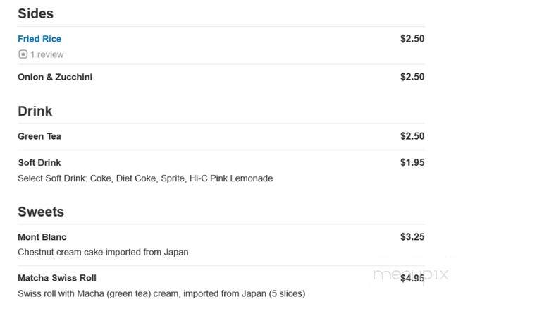Koyto Japanese Steak & Seafood - Fayetteville, NC menu_pic