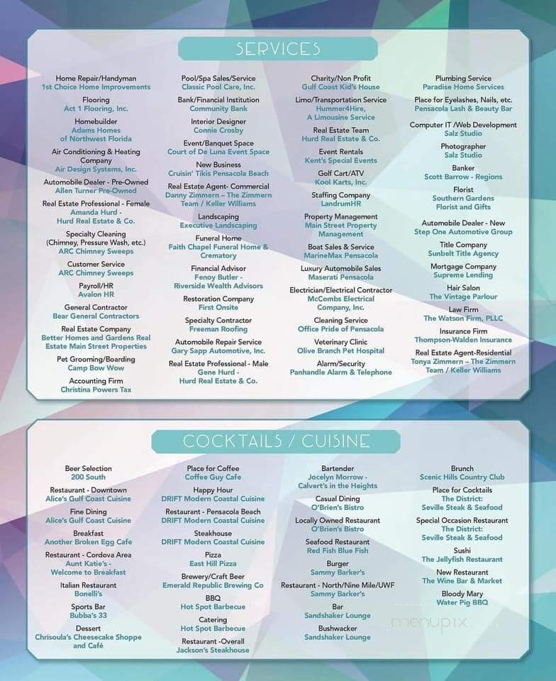 Bonelli's Cafe Italia - Pensacola, FL menu_pic