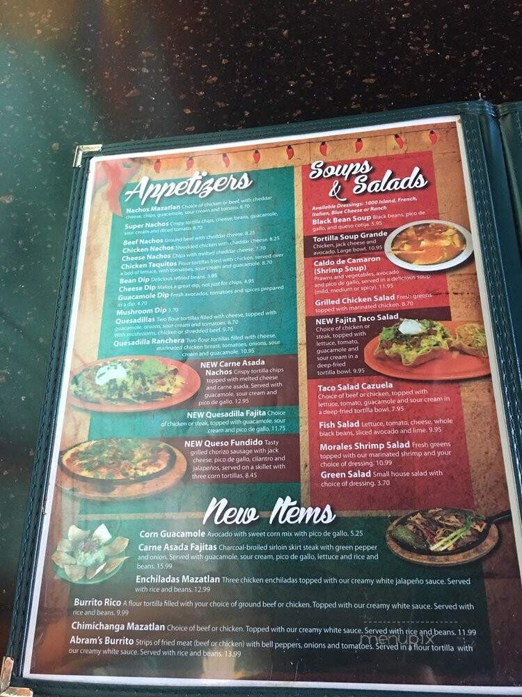 Mazatlan II Mexican Restaurant - Lincoln, NE menu_pic