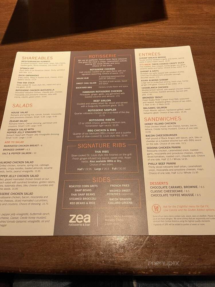 Zea Rotisserie & Grill - Harvey, LA menu_pic