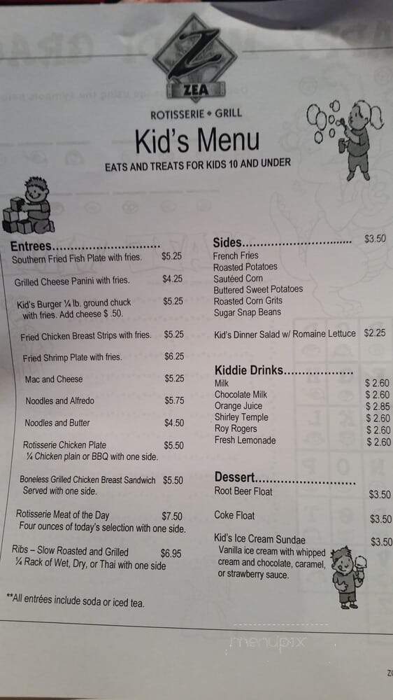 Zea Rotisserie & Grill - Harvey, LA menu_pic