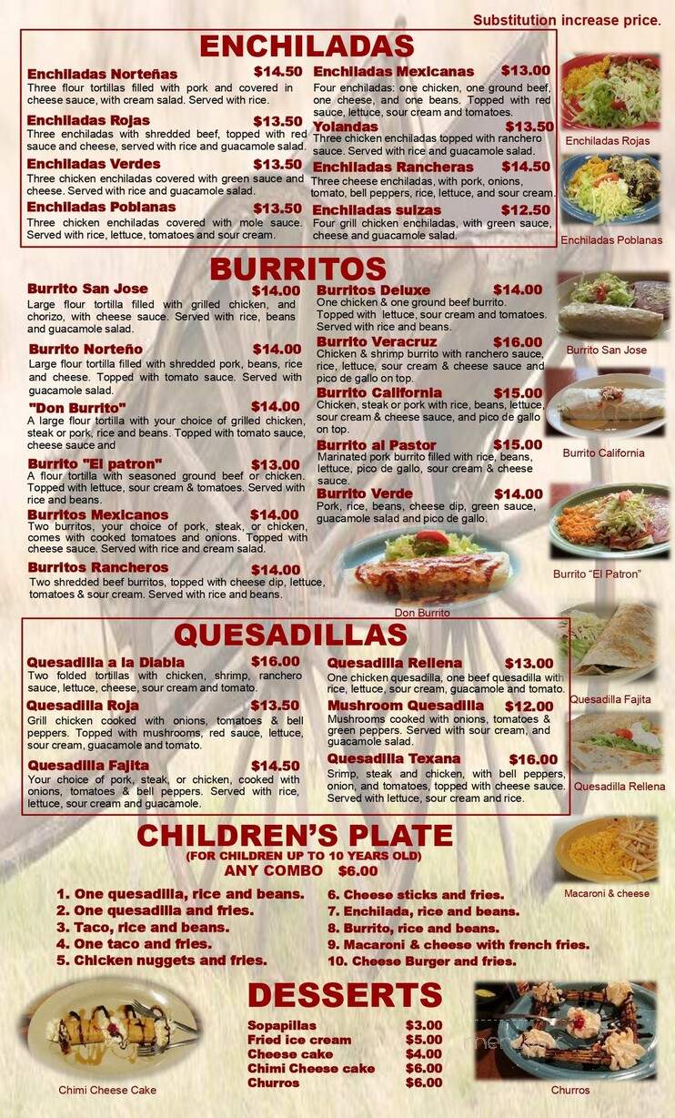 El Patron - Fort Atkinson, WI menu_pic