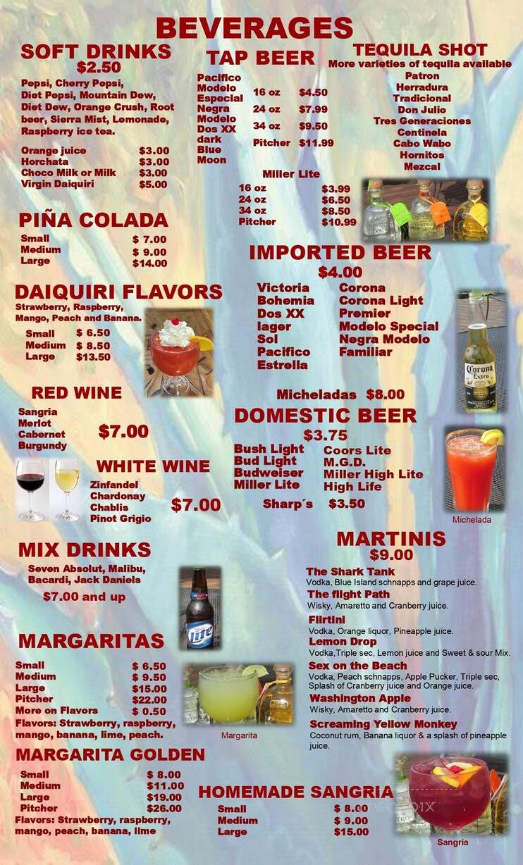 El Patron - Fort Atkinson, WI menu_pic