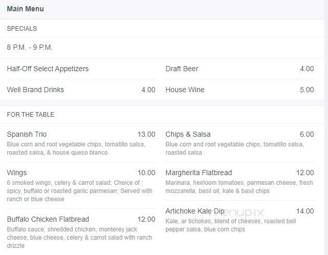 Glass Cactus - Grapevine, TX menu_pic