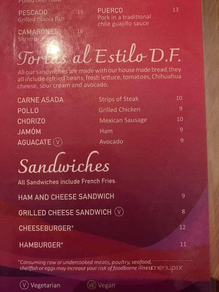 Su Casa Restaurante - South Haven, MI menu_pic