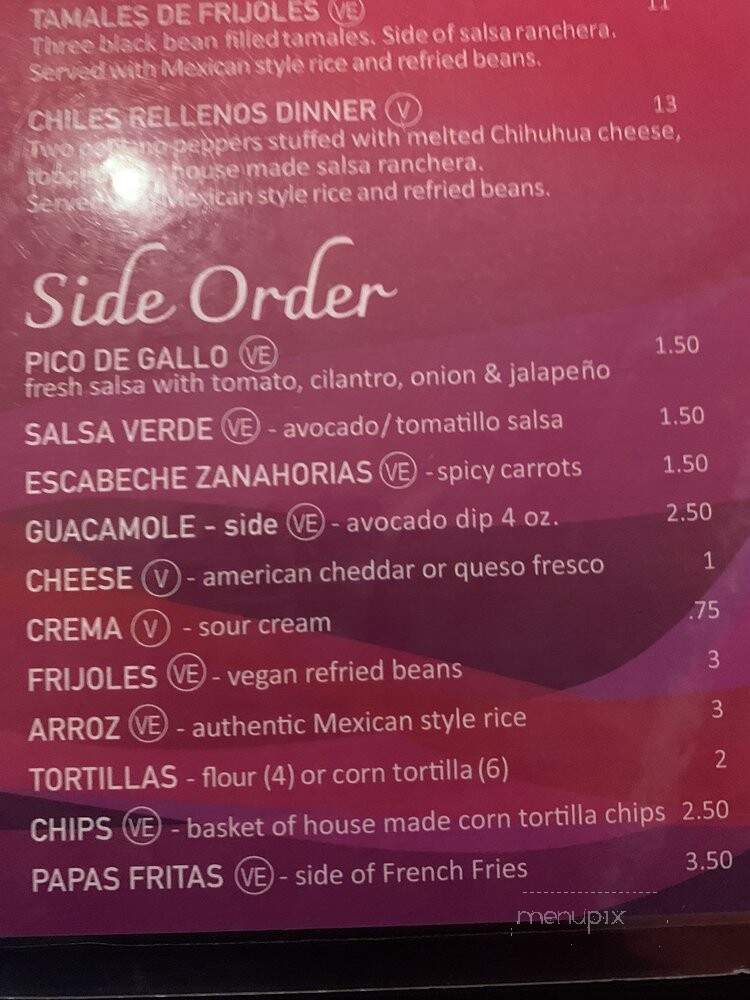 Su Casa Restaurante - South Haven, MI menu_pic