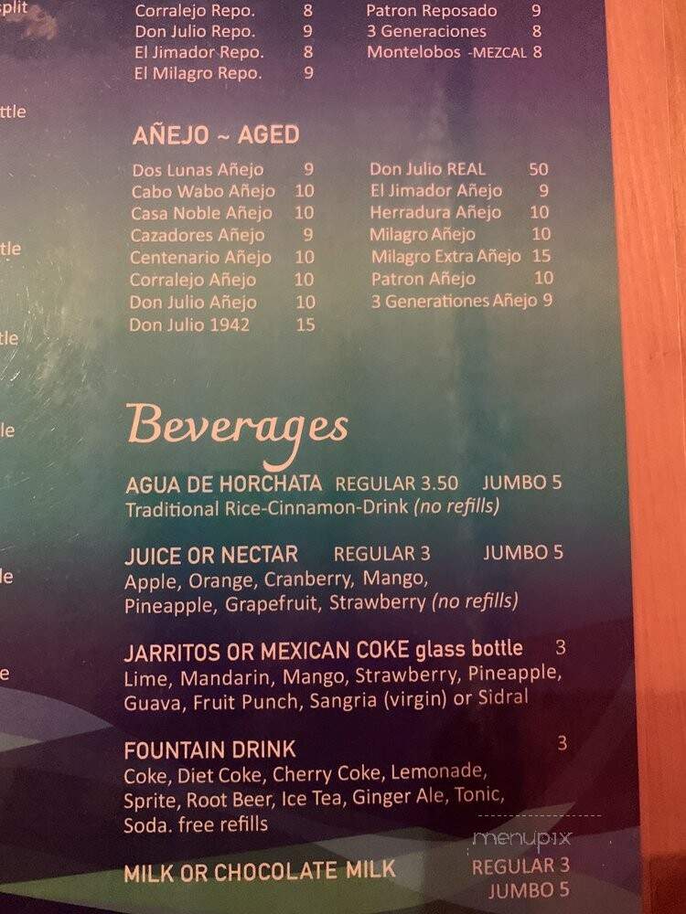 Su Casa Restaurante - South Haven, MI menu_pic