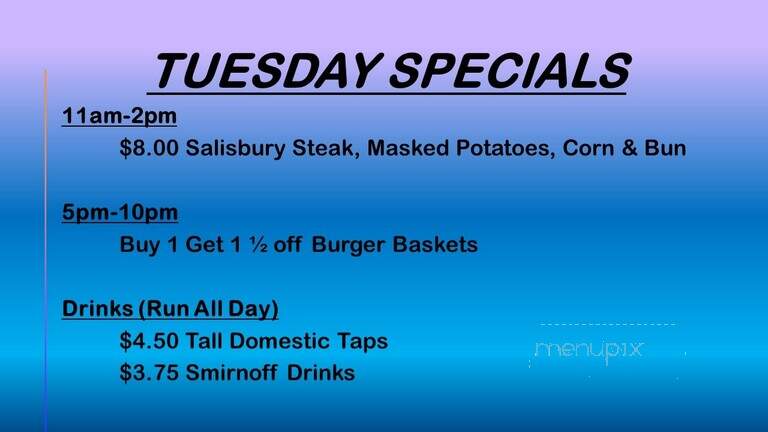 Blarney's Pub & Casino - Mitchell, SD menu_pic