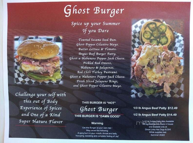 Great Links - Las Vegas, NV menu_pic