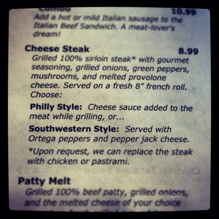 Great Links - Las Vegas, NV menu_pic
