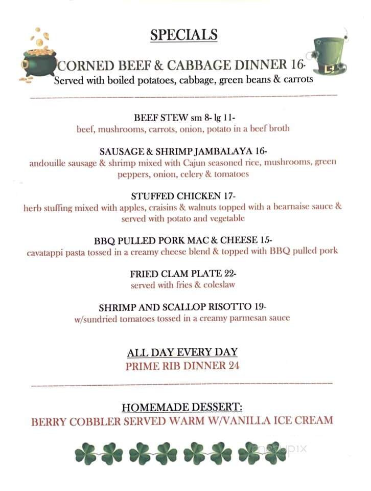 Willowbrook - Mendon, MA menu_pic
