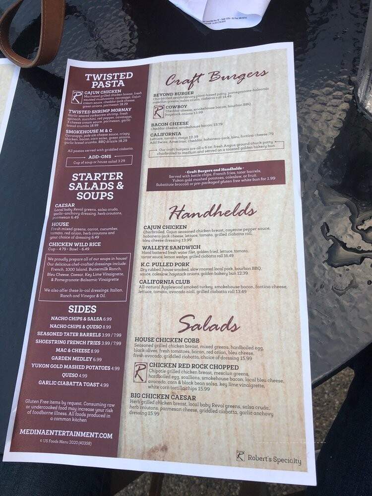 Robert's - Hamel, MN menu_pic