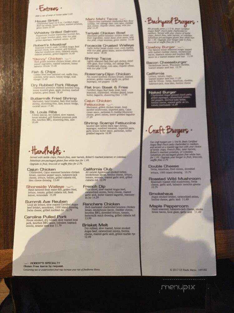 Robert's - Hamel, MN menu_pic