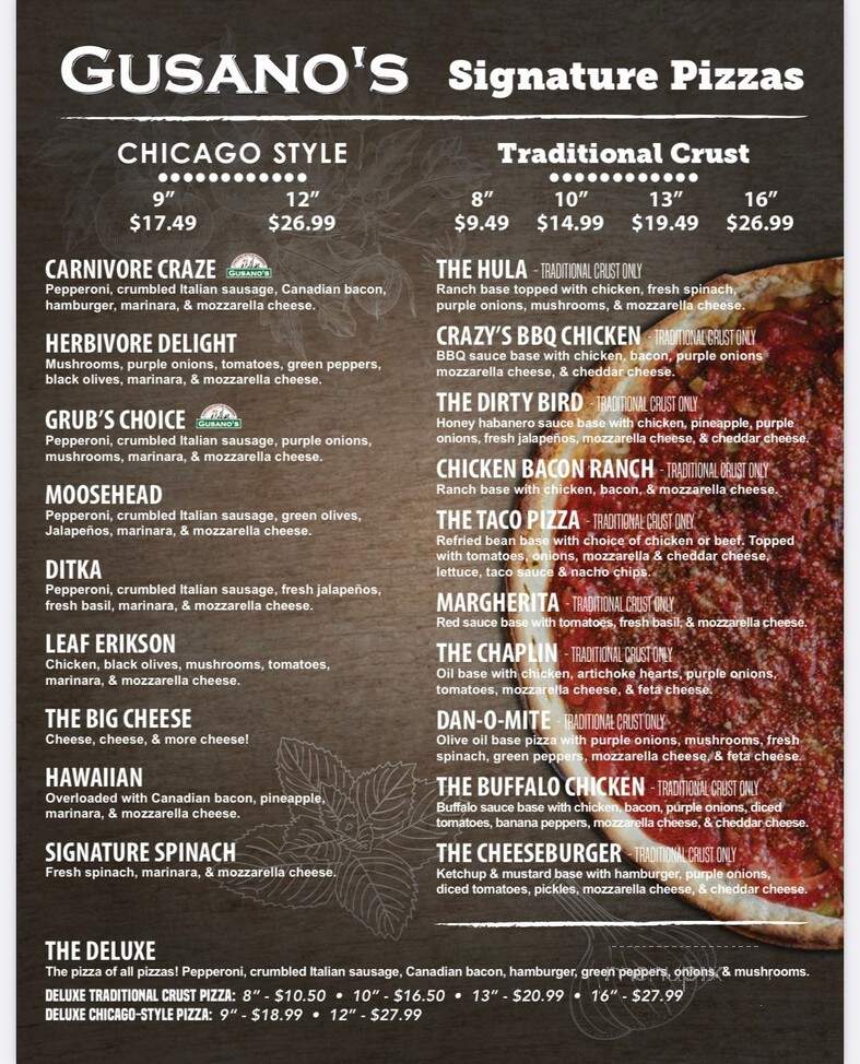 Gusano's - Joplin, MO menu_pic