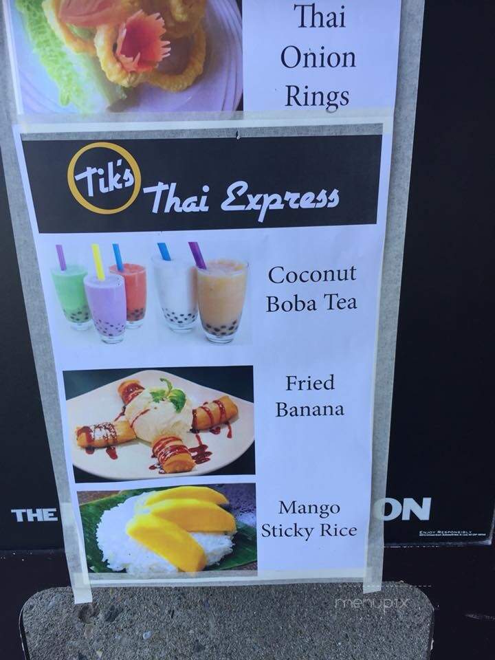 Tik's Thai Express - Fairborn, OH menu_pic