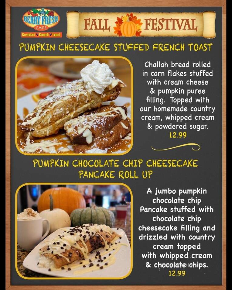 Berry Fresh Cafe - Port St Lucie, FL menu_pic