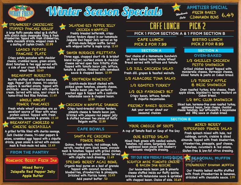 Berry Fresh Cafe - Port St Lucie, FL menu_pic