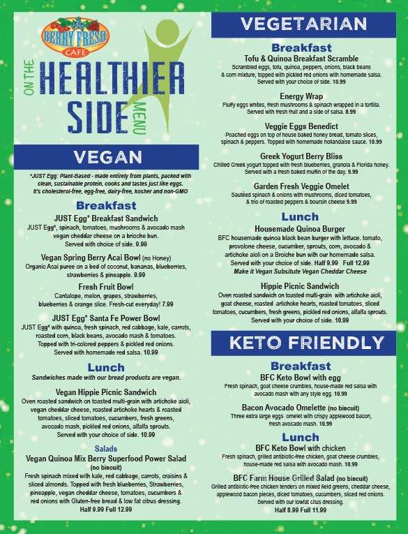 Berry Fresh Cafe - Port St Lucie, FL menu_pic