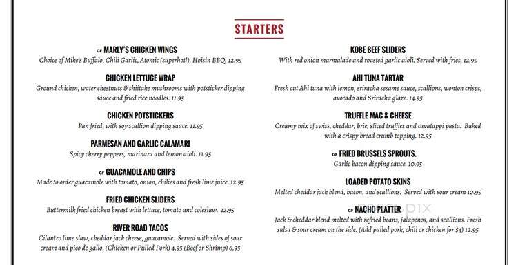 Marly's of Wilton - Wilton, CT menu_pic