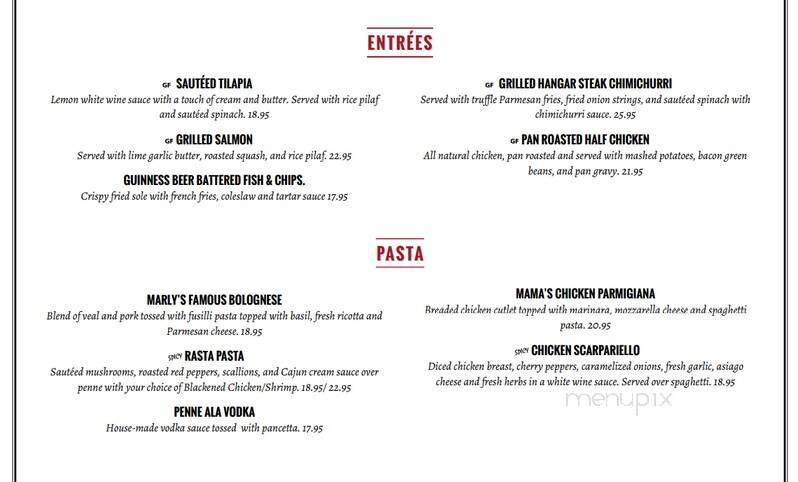 Marly's of Wilton - Wilton, CT menu_pic