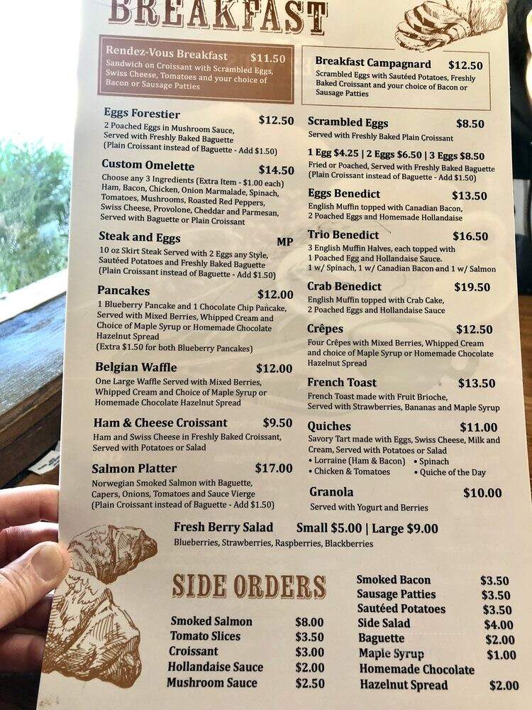 Rendez-Vous French Bakery & Bistro - Oakland Park, FL menu_pic