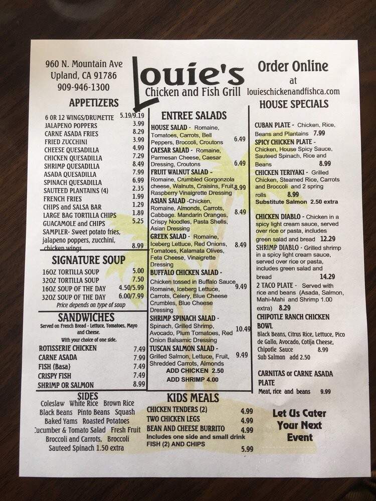 Louie's Chicken and Fish Grill - Upland, CA