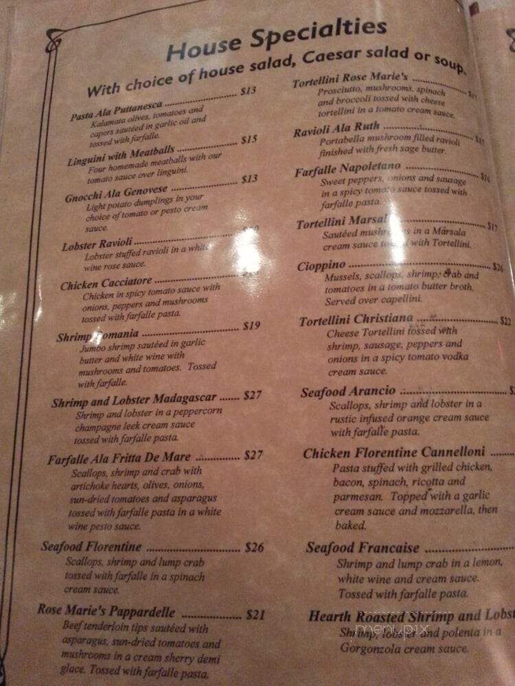 Rose Marie's Bakery - Bloomsburg, PA menu_pic