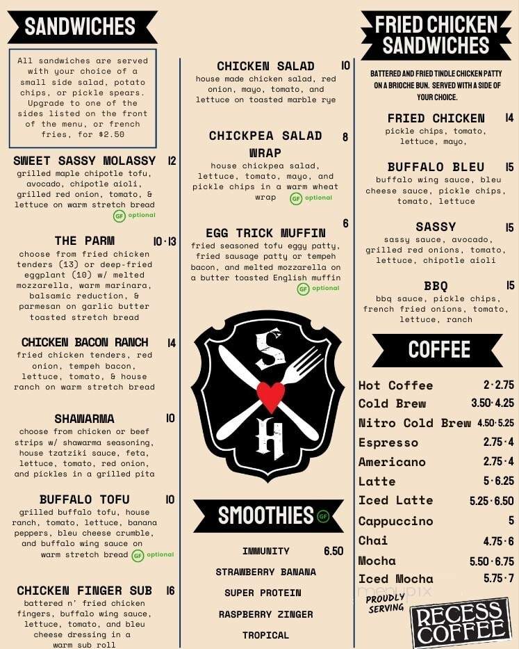 Strong Hearts - Syracuse, NY menu_pic