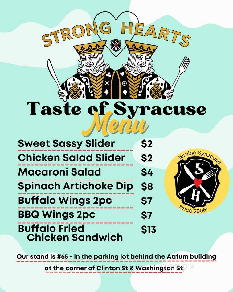Strong Hearts - Syracuse, NY menu_pic